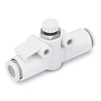 as1002f-23 SMC AS Series Tube Speed Controller, 3.2mm Tube Inlet Port x 3.2mm Tube Outlet Port