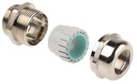 53112573 Lapp SKINTOP Series Nickel Plated Brass Cable Gland, M25 Thread, 9mm min., 17mm max., IP68