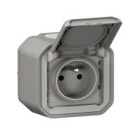 069731l Legrand Grey Plug Socket, 2 Poles, NF Socket