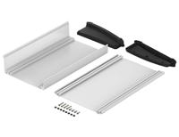 92865300hmt1-atph-1865-0300 Bopla Alu-Topline Series Black Aluminium Desktop Enclosure, Sloped Front, 300 x 181.2 x 68.2mm