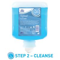 azu1lrs SCJ Professional Floral Azure FOAM Hand Soap - 1L Cartridge