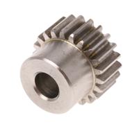 521-6733 RS PRO Stainless Steel 22 Teeth Spur Gear, 1 Module, 8mm Bore Diam, 22mm Pitch Diam, 18mm Hub Diam