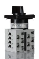 gx2075u Lovato, 4PDT 3 Position 60° Changeover Cam Switch, 20A, Knob Actuator