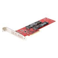 dual-m2-pcie-card-b StarTech.com 2 port M2 M-key M2 PCIe SSD Adapter