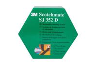 sj352d 3M Black Hook & Loop Tape, 25mm x 5m