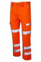 pr336ldss-26 PULSAR PR336LDS Orange Hi Vis Trouser Water Repellent 26 in 26 in Leg Length 27in