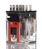 my4-gs-r-dc12 Omron Plug In Power Relay, 12V dc Coil, 6A Switching Current, 4PDT