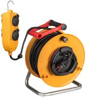 1202461 brennenstuhl 38.5m 4 Socket Type E - French Cable Reel Open Reel, 230 V, IP44