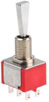394-425 RS PRO Toggle Switch, Panel Mount, On-Off-On, DPDT, Solder Terminal