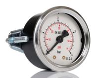 192-6253 RS PRO G 1/8 Analogue Pressure Gauge 4bar Back Entry 50mm Outside Diameter, UKAS