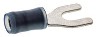 32056 TE Connectivity PIDG Insulated Crimp Spade Connector, 1.25mm² to 2mm², 16AWG to 14AWG, M4 Stud Size Nylon, Blue