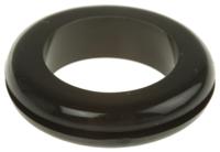 666-4616 RS PRO Black PVC 25.1mm Cable Grommet for Maximum of 18.9mm Cable Dia.