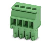 1863178 Phoenix Contact, 3.5mm Pitch, MCVR 1.5/ 4-ST-3.5, 4 Way, , Pluggable Terminal Block, Plug, Cable Mount, Screw