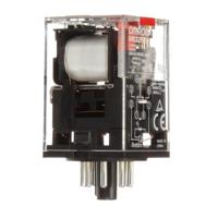 mks2pin-110vac Omron Plug In Power Relay, 110V ac Coil, 10A Switching Current, DPDT