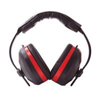 pw43 Portwest PW43 Ear Defender with Headband, 32dB, Black, Red