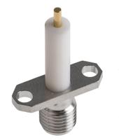r124464000w Radiall, Jack Flange Mount SMA Connector, 50Ω, Solder Termination, Straight Body