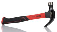 224-2251 RS PRO Carbon Steel Claw Hammer with Fibreglass Handle, 450g