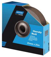 63642531817 Norton P100 Grit Fine Sandpaper Roll, 25m x 38mm