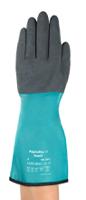 58201080 Ansell AlphaTec 58-201 Grey Acrylic Nitrile Work Gloves, Size 8, Nitrile Coating