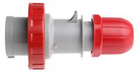 2183236 Scame IP67 Red Cable Mount 3P + E Industrial Power Plug, Rated At 32A, 415 V