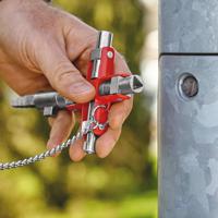 00-11-06-v01 Knipex Diecast Zinc 9-way Universal Key, 5 → 11 mm Capacity