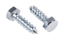 144-3537 RS PRO Hex Coach Screw, Steel Bright Zinc Plated, 8mm x 30mm