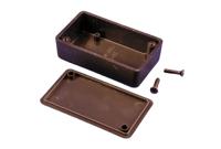 1551hbk Hammond 1551 Series Black ABS Enclosure, IP54, Flanged, Black Lid, 60 x 35 x 20mm