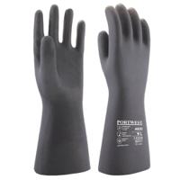 a820bkrl Portwest A820 Black Cotton Cotton, Rubber Work Gloves, Size L