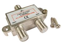 266-2151 RS PRO F Connector/F Connector RF Splitter 1 x F Connector, 2 x F Connector, Frequency 5 → 2500MHz, RF Coaxial
