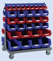 424-5459 RS PRO PP Storage Bin x 1000mm x 1500mm, Blue, Silver