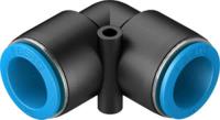 qsl-16-20 Festo QS Series Elbow Tube-toTube Adaptor, Push In 16 mm to Push In 16 mm, Tube-to-Tube Connection Style, 133194