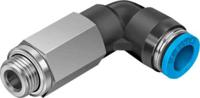 qsll-g18-6-100 Festo Elbow Threaded Adaptor, G 1/8 Male to Push In 6 mm, Threaded-to-Tube Connection Style, 133016
