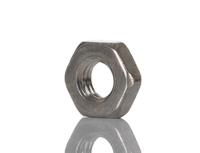 122-4400 RS PRO, Plain Stainless Steel Hex Nut, DIN 439, M3