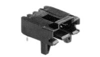 5-103673-2 TE Connectivity AMPMODU MTE Series Right Angle Board PCB Header, 3 Contact(s), 2.54 mm Pitch, 1 Row, Shrouded