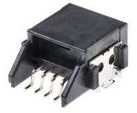 sm04b-hchk-tblfsn JST, HCH Automotive Connector Plug Black Through Hole 4 Way, Solder Termination SM04B-HCHK-TB(LF)(SN)