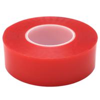 dst0001 COBA DST0001 Red Double Sided Tape, Acrylic Backing, 50mm x 50m