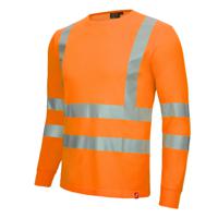 7009-4100-xl NITRAS SAFETY 7009 Fluorescent Orange Unisex Hi Vis T-Shirt, XL