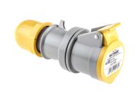 3131640 Scame IP44 Yellow Cable Mount 2P + E Industrial Power Socket, Rated At 16A, 110 V