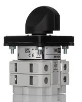 265-7678 RS PRO, 3P 2 Position 90° Rotary Cam Switch, 500V ac, 25A, Knob Actuator
