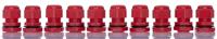 ngm20s-red HellermannTyton NGM Series Red Nylon Cable Gland, M20 Thread, 6mm min., 12mm max., IP68
