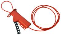 50943 Brady Red 4-Lock ABS, Glass-filled Nylon, Glass-filled Polyurethane Polymer and Glass-filled Nylon Cable Lockout