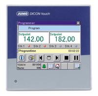 7035718-01-00-00-00-00-00-00-00-23-00000000000 Jumo DICON Touch PID Temperature Controller, 96 x 96mm, 2 Output Relay, 110 → 240 V ac Supply Voltage