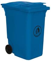 221-1597 RS PRO 360L Blue Flip Polyethylene Waste Bin