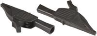 669521-21 Staubli Crocodile Clip 4 mm Connection, Brass Contact, 19A, Black