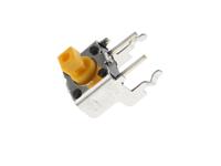 b3f-3152 Omron Yellow Plunger Tactile Switch, SPST 50 mA @ 24 V dc Through Hole