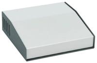 500-0930 Hammond 500 Series Grey Aluminium, Steel Desktop Enclosure, Sloped Front, 180 x 180 x 58mm