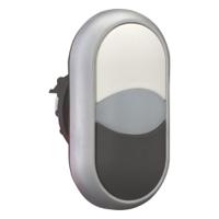 70011286-m22-ddl-wsm22-a Eaton RMQ Titan M22 Series Black/White Illuminated Momentary Push Button Head, 22mm Cutout, IP66