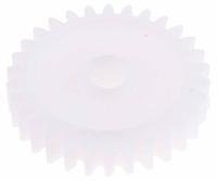 521-7540 RS PRO POM 30 Teeth Spur Gear, 1 Module, 6mm Bore Diam, 30mm Pitch Diam, 14mm Hub Diam