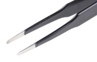 5-059-13 Bernstein 120 mm, Stainless Steel, Flat; Rounded, ESD Tweezers