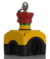 s1py91ks Lovato S1PY Series Key Release Emergency Stop Push Button, Surface Mount, 40mm Cutout, 1NC, IP66, IP67, IP69K